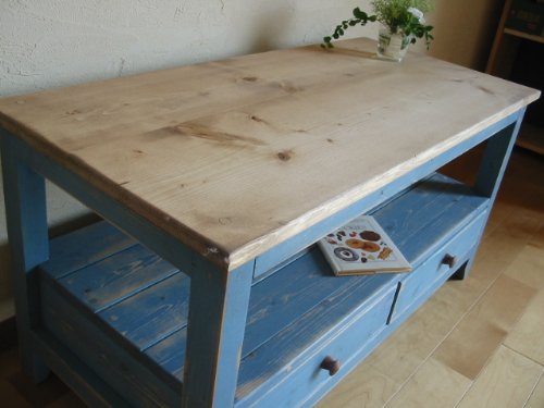 カントリー家具　テレビ台　テレビボード　ハンドメイド Amazon.co.jp: カントリー家具 TVボード(W90) BD インテリア収納